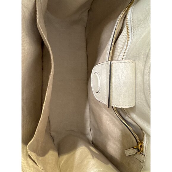 Gucci Beige Monogram Canvas & Leather Horsebit Shoulder Tote Bag - Picture 9 of 13